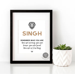 Singh Wall Print