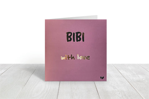 Bibi, with love greeting card