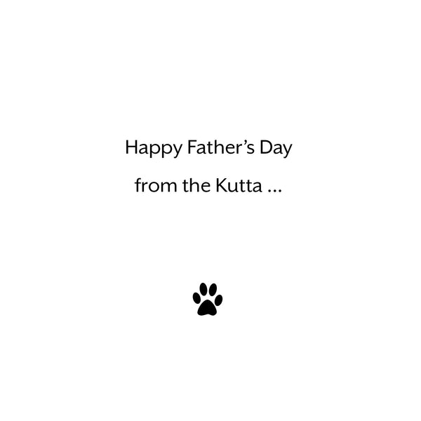 Happy Father's Day from the dog - Indian, desi Fathers Day card from the dog (Kutta) - Paunk!! (Bark!)