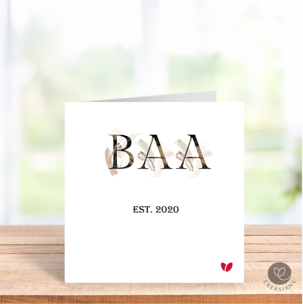 Baa Mothers Day card - Baa's 1st Mothers Day as a Baa Mummy, Amma, Dadi -  Mothers Day card