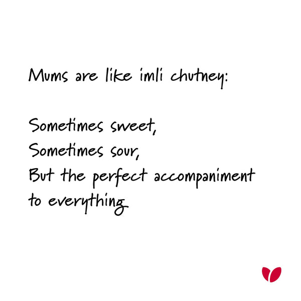 Imli chutney Mothers Day card