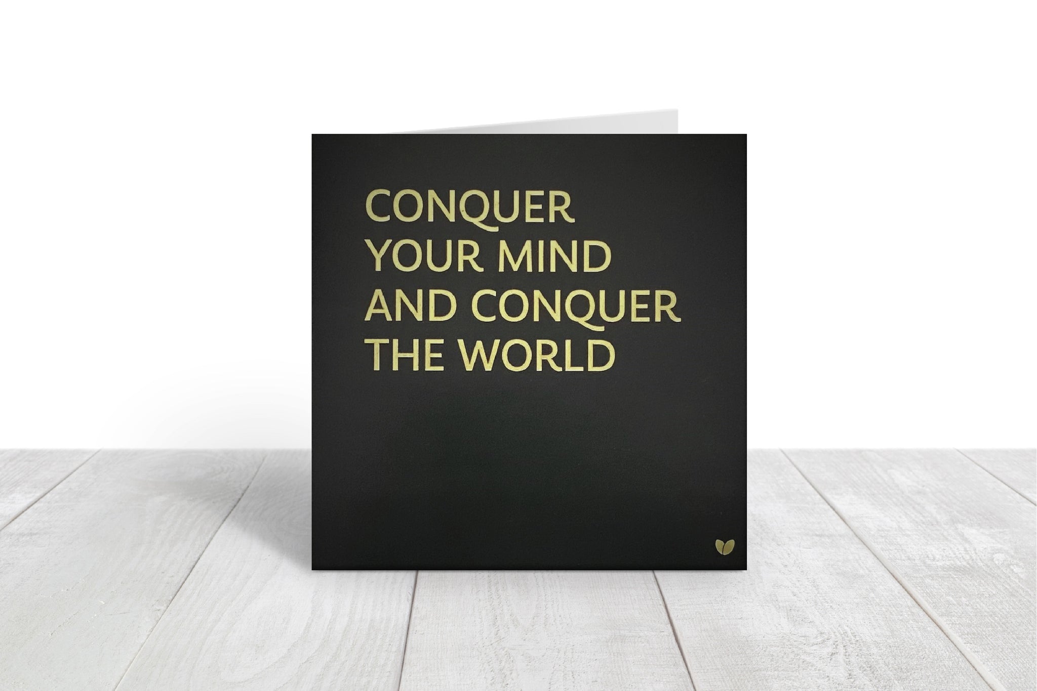 Conquer your mind greeting card