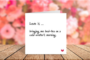 Love is ... greeting card