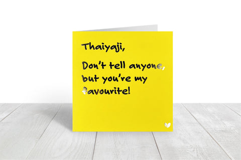 Thaiyaji you're my favourite greeting card