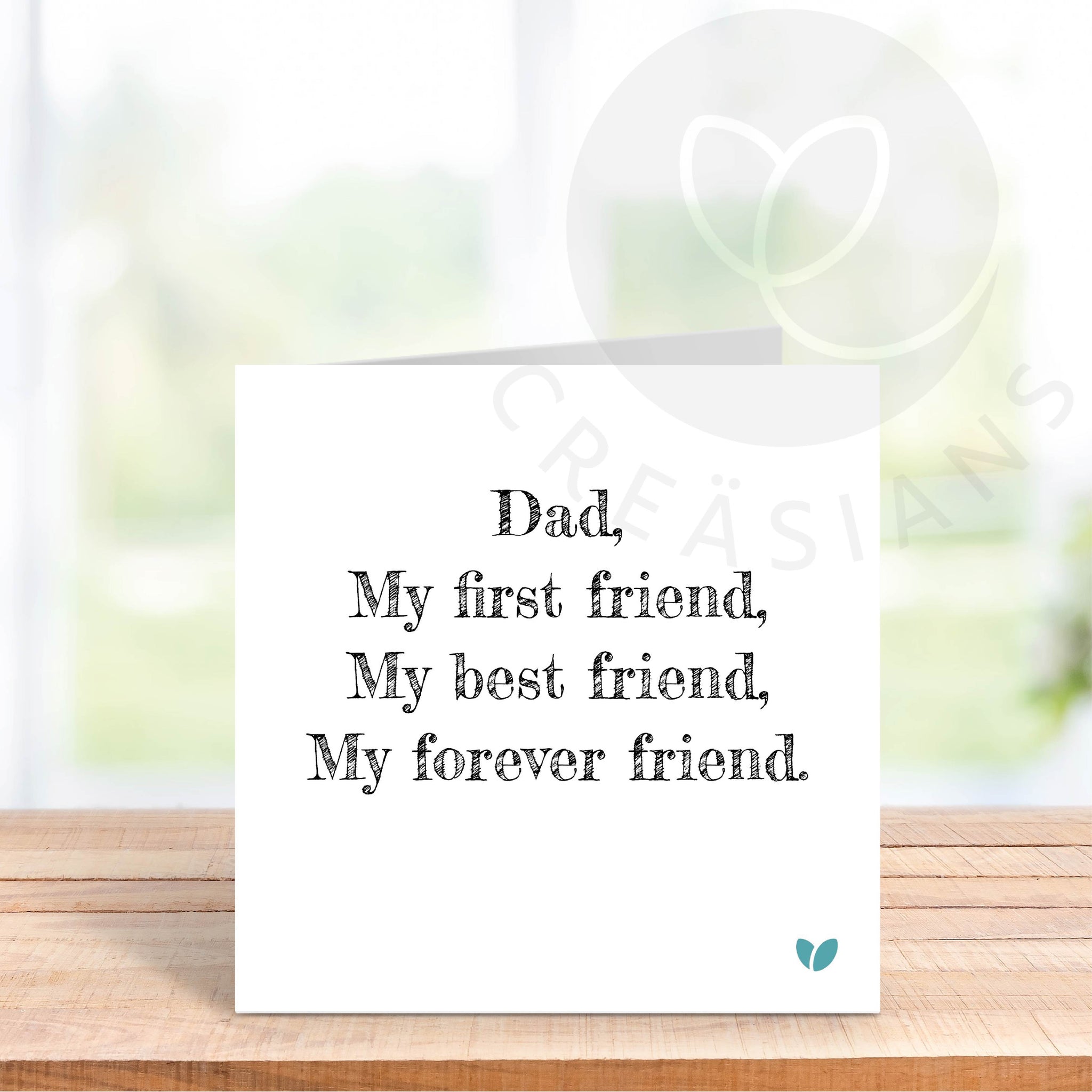 Fathers Day card - First friend, best friend, forever friend