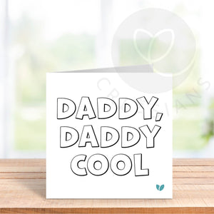Colour in Fathers Day card