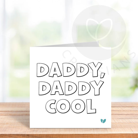 Colour in Fathers Day card