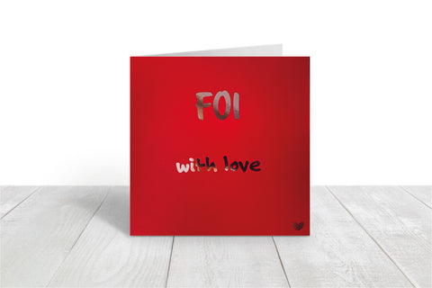Foi, with love greeting card