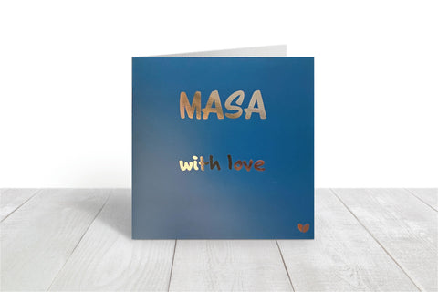 Masa, with love greeting card