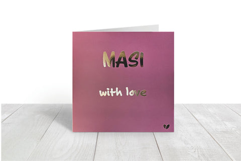 Masi, with love greeting card