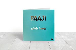 Paaji, with love greeting card