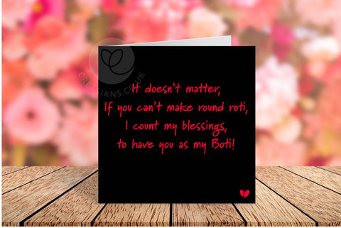 To have you as my Boti greeting card