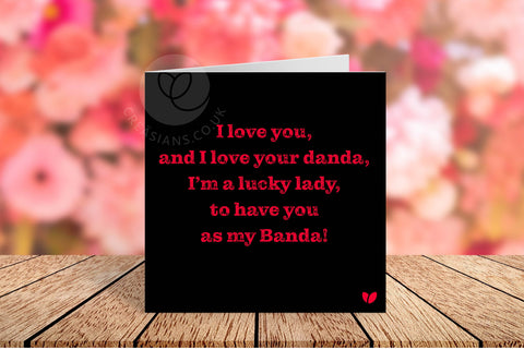 You as my Banda greeting card