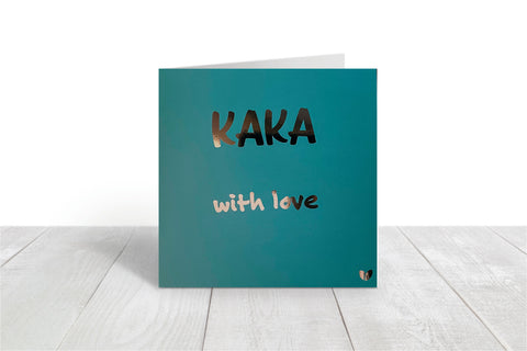 Kaka, with love greeting card